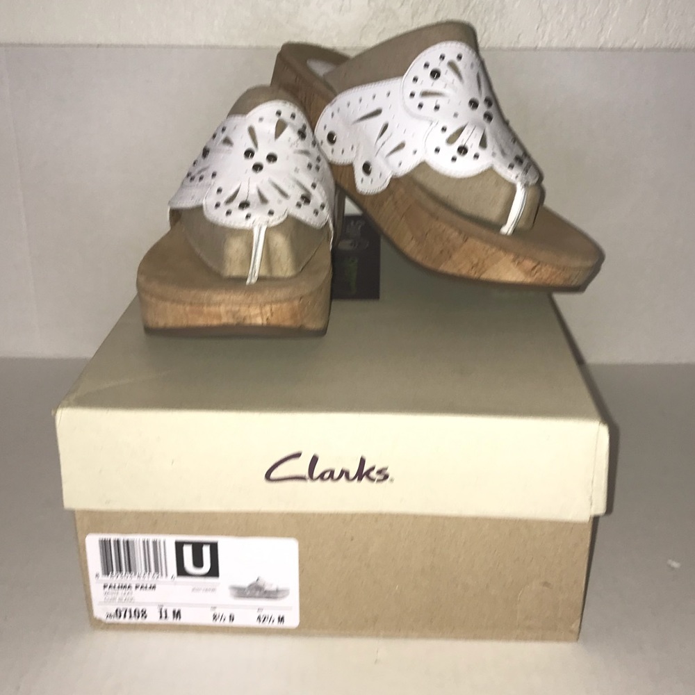 Clarks’ White Sandals Palima Palm 11M BNIB. - Picture 3 of 13